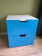 IKEA Stuva Ladekast - Blauw/Wit, Ophalen, 1 of 2 laden, 50 tot 100 cm, Zo goed als nieuw