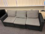 Loungebank 3zits, Tuin en Terras, Tuinsets en Loungesets, Ophalen, Kunststof, 3 zitplaatsen, Zo goed als nieuw