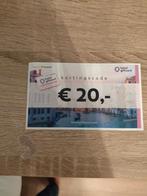 Hotel giftcard voucher terwaarde van €20