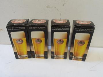 Brouwers bier glazenset (nr.1) 4 st. fluitjes beschikbaar voor biedingen