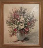 Groot olieverf schilderij op doek bloemen-stilleven,Jonk, Antiek en Kunst, Ophalen