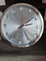 Mooie Karlsson klok brushed silver, Ophalen of Verzenden, Zo goed als nieuw, Wandklok