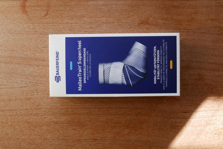 Nieuwe Enkelbrace Bauerfeind MalleoTrain S Open Heel, Diversen, Braces, Nieuw, Ophalen of Verzenden