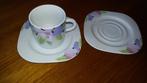Kop met 2 schotels van Scherzer Bavaria Germany, Antiek en Kunst, Antiek | Servies los, Ophalen of Verzenden