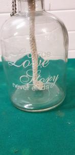 Olielamp fles glas, Ophalen of Verzenden