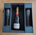 Moët & Chandon Giftbox fles 750ml & 2 flûteglazen, Ophalen, Nieuw, Frankrijk, Champagne
