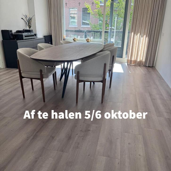 PVC click vloer VTWONEN - 90m2 houtlook bruin, Doe-het-zelf en Verbouw, Vloerdelen en Plavuizen, Zo goed als nieuw, Vloerdelen of -planken