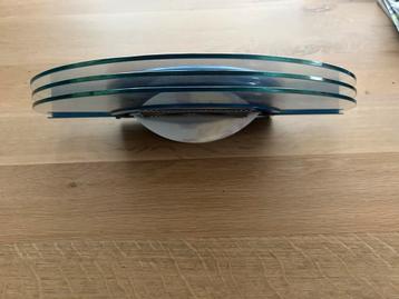 Bijzondere design wandlamp met glas, blauw beschikbaar voor biedingen