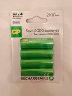 Oplaadbare batterijen 4 x AA nieuw, Audio, Tv en Foto, Accu's en Batterijen, Ophalen of Verzenden, Nieuw