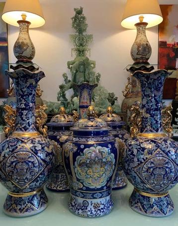 AWESOME COLLECTION COBALT BLUE GILDING GOLD 24 CARATS beschikbaar voor biedingen