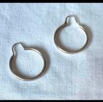 Zilveren Oorringen, Ophalen of Verzenden, Zo goed als nieuw, Zilver, Hangers