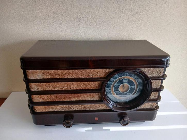 Philips Radio 470A – Zonnetje - 1938, Antiek en Kunst, Antiek | Tv's en Audio, Ophalen