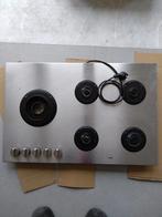 RVS Gaskookplaat met wokbrander (ATAG), Witgoed en Apparatuur, Kookplaten, Ophalen, Gebruikt, Energieklasse A of zuiniger, Inbouw