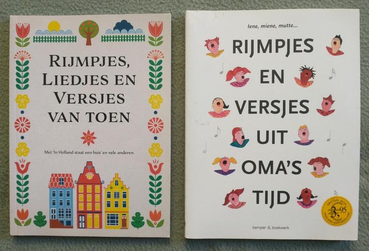 Rijmpjes, liedjes en versjes van vroeger, Boeken, Overige Boeken, Zo goed als nieuw, Ophalen of Verzenden