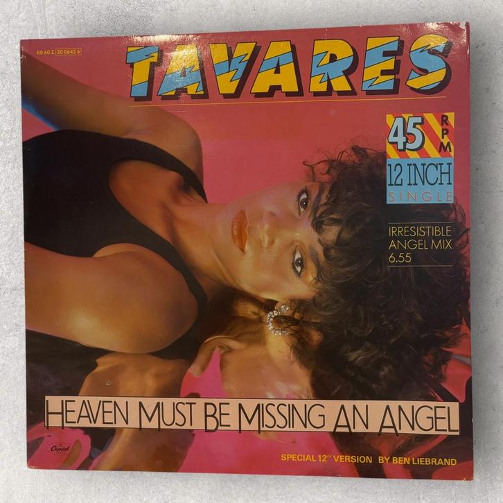 Tavares - Heaven must be missing an angel Ben Liebrand 12`, Cd's en Dvd's, Vinyl | Dance en House, Gebruikt, Disco, 12 inch, Ophalen of Verzenden