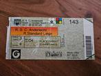⚽ Ticket Rsc Anderlecht - Standard Luik 1998-1999 ⚽, Verzamelen, Ophalen of Verzenden, Buitenlandse clubs, Overige typen