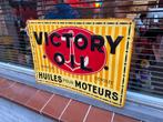 Vintage Victory Oil Reclamebord, Reclamebord, Gebruikt, ., Ophalen of Verzenden