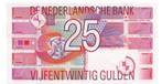 Nederland, 25 Gulden, 1989, XF, Los biljet, Ophalen of Verzenden, 25 gulden