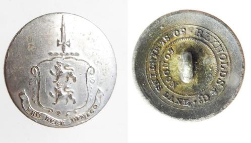 Livery-Hunting Button 1871-1873 Reynolds & Co  a405, Antiek en Kunst, Antiek | Overige Antiek, Ophalen of Verzenden