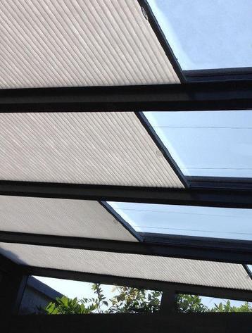 Plisse gordijnen veranda (3 stuks 70x235 cm) beschikbaar voor biedingen