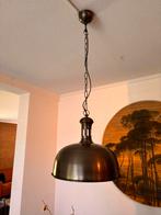 Retro hanglamp ‘oud tin’, Huis en Inrichting, Lampen | Hanglampen, Ophalen, Metaal, Retro, 50 tot 75 cm