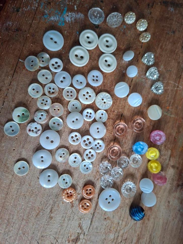 Vintage Glazen Knopen Collectie, Hobby en Vrije tijd, Naaien en Fournituren, Gebruikt, Knoop of Knopen, Ophalen of Verzenden
