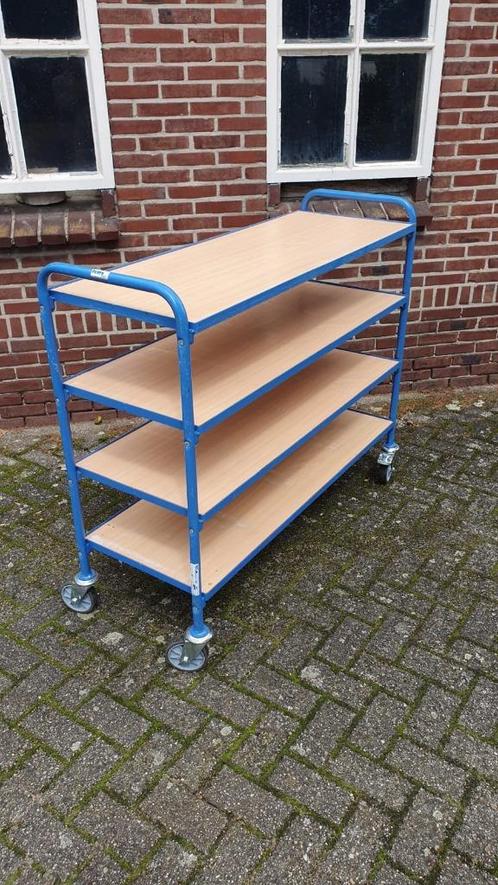 Fetra bijzetwagen/bakken wagen/orderpickwagen/magazijnkar, Doe-het-zelf en Verbouw, Kratten en Dozen, Gebruikt, 100 cm of meer