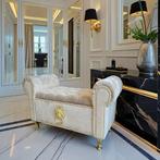 Luxe Velwet Poef Op Maat kleuren, Ophalen of Verzenden, Nieuw, Tweepersoons, Stof