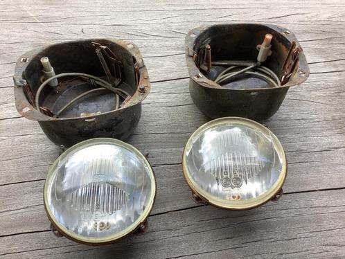 Koplampen + behuizing Citroën Dyane/Mehari van voor 1978, Auto-onderdelen, Verlichting, Citroën, Ophalen of Verzenden