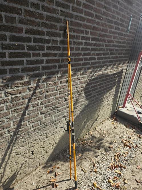 Mooie complete karperhengel met molen en lijn, Watersport en Boten, Hengelsport | Karpervissen, Zo goed als nieuw, Ophalen