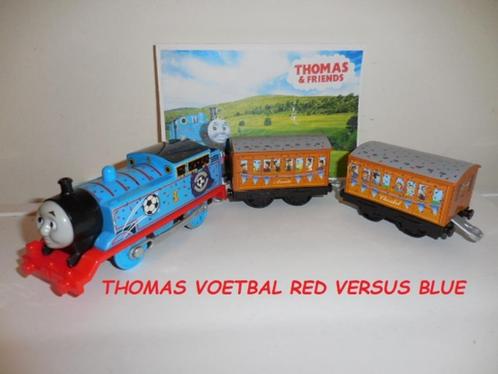 Trackmaster Thomas de Trein, Thomas Voetbal Red vs Blue, Kinderen en Baby's, Speelgoed | Thomas de Trein, Gebruikt, Ophalen of Verzenden