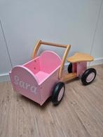 Houten bakfietsje, Fietsen en Brommers, Fietsen | Kinderfietsjes, Ophalen, Zo goed als nieuw, Minder dan 16 inch