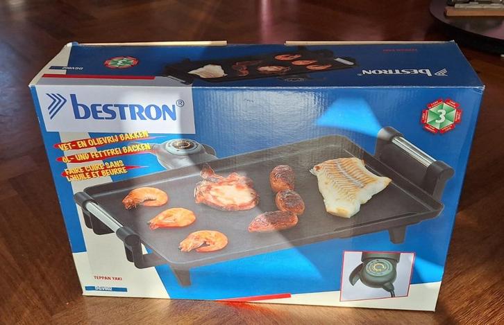 Te koop: Tafelgrillplaat, Bestron, Huis en Inrichting, Keuken | Potten en Pannen, Gebruikt, Overige typen, Ophalen