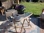 rotantafel grootmoederstijd retro vintage boho, Ophalen, Gebruikt, 50 tot 100 cm, Retro vintage grootmoederstijd.
