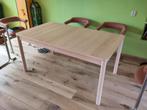 Uitschuifbare eettafel ikea, Huis en Inrichting, Tafels | Eettafels, Ophalen, Overige materialen, Gebruikt, 50 tot 100 cm