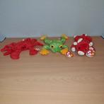 Ty beanie baby dieren Digger, Smoochy en Snort, Ophalen of Verzenden, Zo goed als nieuw, Kikker