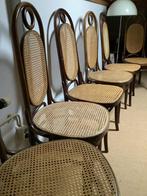 6 Thonet stoelen met hoge rug, Huis en Inrichting, Stoelen, Ophalen, Gebruikt, Bruin