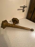 Antieke bronzen Empire wandlamp toorts, Ophalen of Verzenden