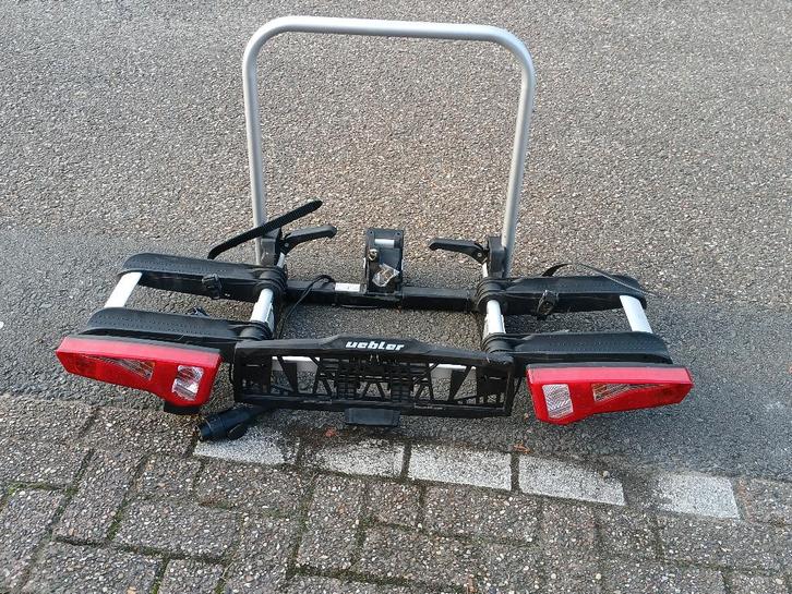 Uebler i21 fietsendrager voor 2 fietsen, kantelbaar, Auto diversen, Fietsendragers, Zo goed als nieuw, Trekhaakdrager, 2 fietsen