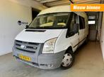 Ford TRANSIT 300L 2.2 TDCI SHD DC 5 pers NAP EXPORT PRICE, Auto's, Bestelauto's, Wit, Bedrijf, Ford, 2198 cc