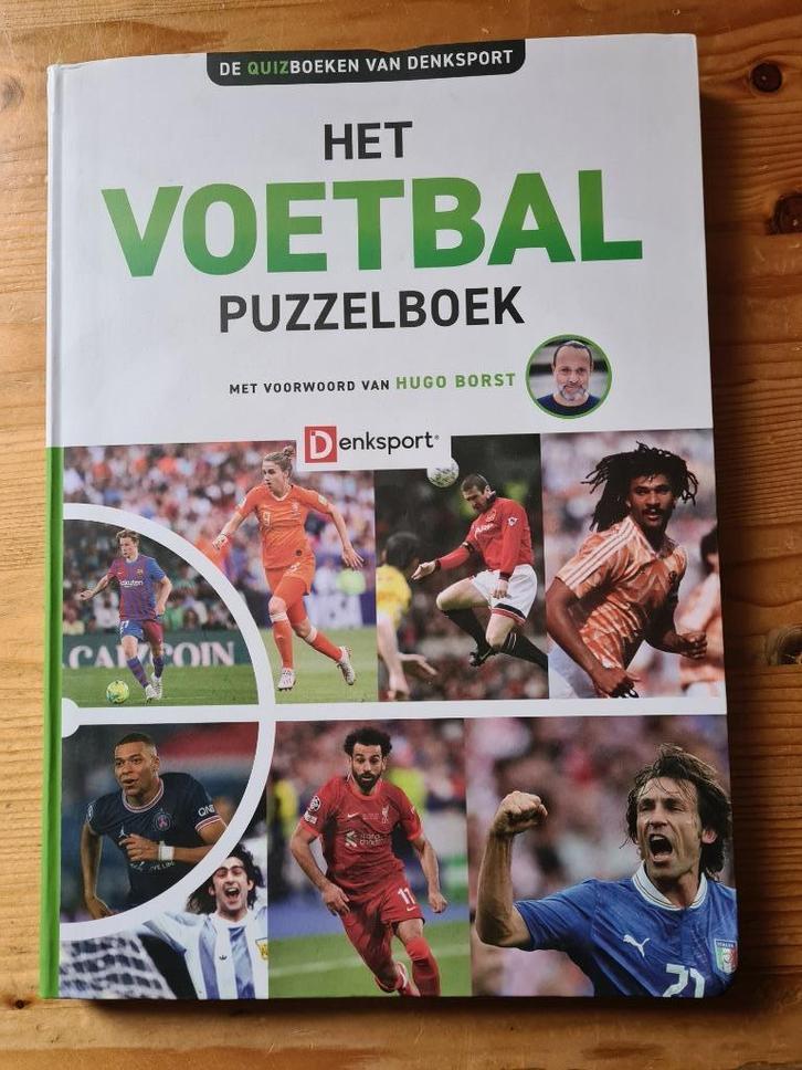 Het Voetbal Puzzelboek _ Quizboek van Denksport, Hobby en Vrije tijd, Denksport en Puzzels, Nieuw, Puzzelboek, 500 t/m 1500 stukjes