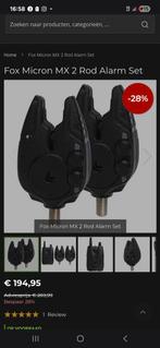 Fox Micron MX 2 Rod solar aqau nash avid jrc korda shimano, Watersport en Boten, Hengelsport | Karpervissen, Ophalen of Verzenden