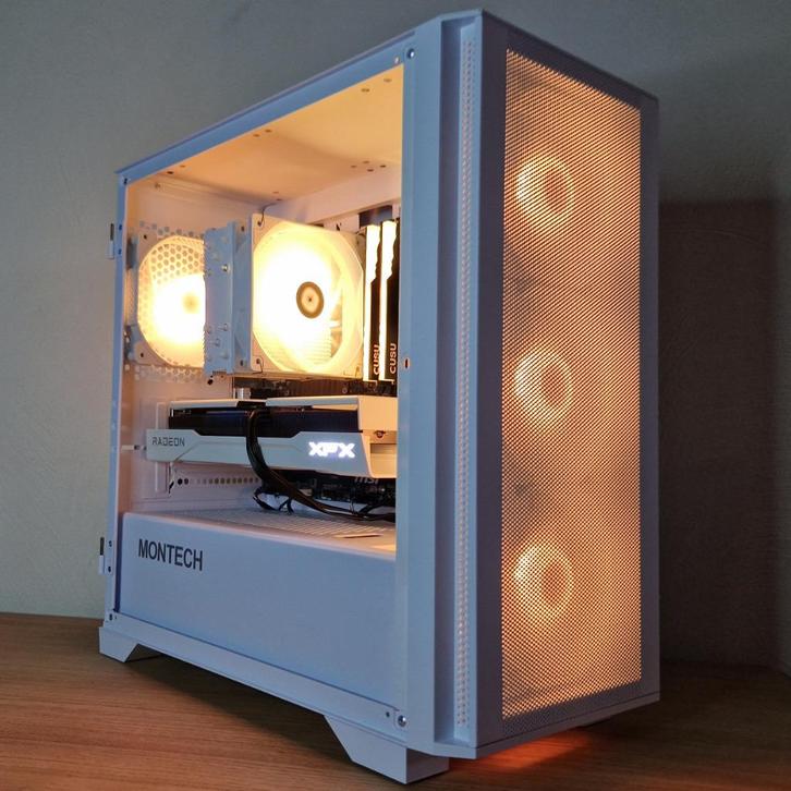 RTX 5070, 32GB, Ryzen 9600X | Snelle Gaming PC Wit, Computers en Software, Desktop Pc's, Nieuw, 4 Ghz of meer, SSD, 32 GB, Met videokaart