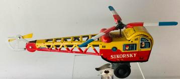 Vintage 1960 Blikken Sikorsky Helicopter,Japan,onbespeeld beschikbaar voor biedingen