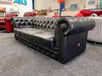 Chesterfield Maarssen ! Dark Oxblood Leren Chesterfield Bank, Huis en Inrichting, Ophalen, Gebruikt, Driepersoons, Leer