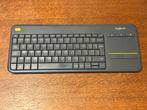Logitech K400 Toetsenbord - Zonder USB Dongle, Gebruikt, Multimediatoetsen, Ophalen of Verzenden, Draadloos
