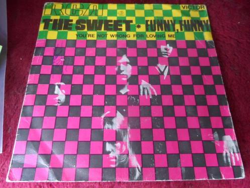 The Sweet - Funny Funny PROMO Spanje, Cd's en Dvd's, Vinyl Singles, Gebruikt, Single, Rock en Metal, 7 inch, Ophalen of Verzenden
