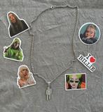 Nieuwe luxe Billie Eilish Blohsh ketting zilver, Sieraden, Tassen en Uiterlijk, Kettingen, Verzenden, Nieuw, Zilver, Overige materialen