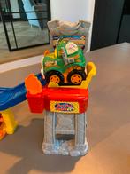 Vtech stuntbaan incl Toet Toet monster truck Mees, Kinderen en Baby's, Speelgoed | Vtech, Ophalen, Zo goed als nieuw, 6 maanden tot 2 jaar