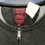 S'Questo zwart (of dbruin?)jurk druk printje +ritsje M 37275, Kleding | Dames, Maat 38/40 (M), ., Zwart, Ophalen of Verzenden